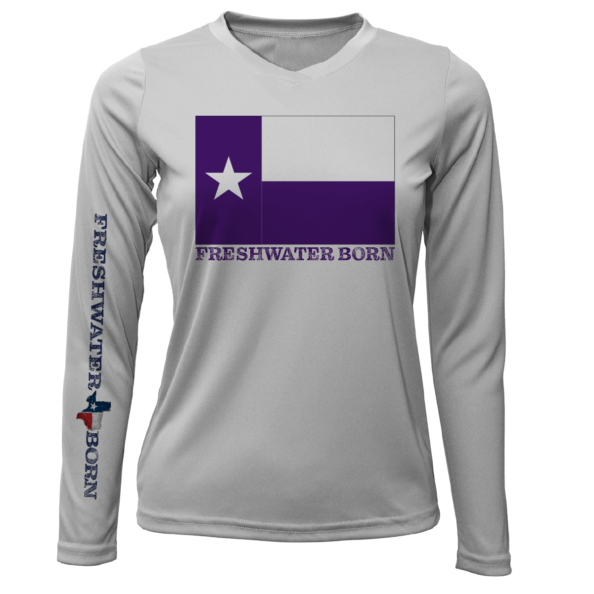 Saltwater Born TCU Edition Freshwater Born Women's Long Sleeve UPF 50+ Dry-Fit Shirt