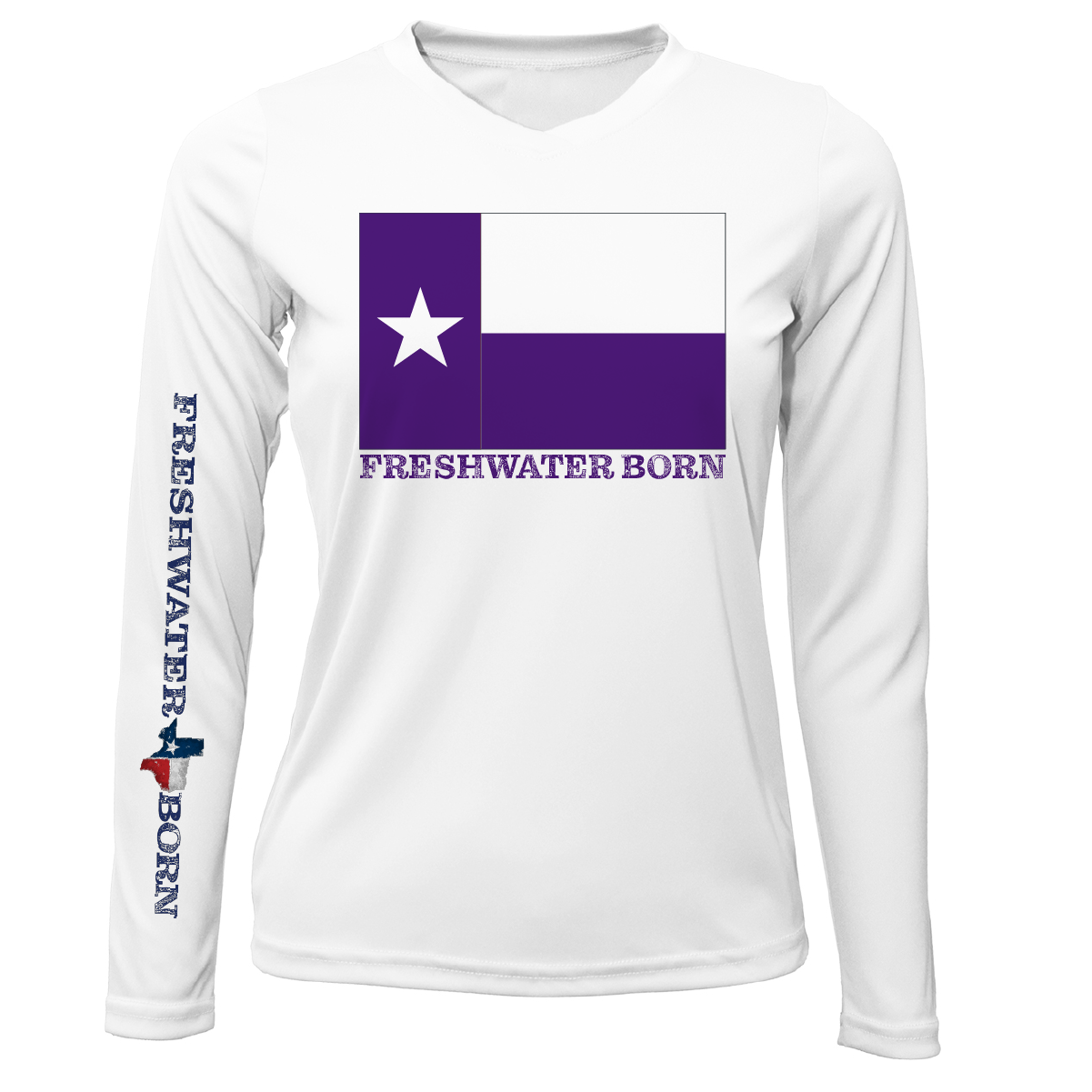 Saltwater Born TCU Edition Freshwater Born Women's Long Sleeve UPF 50+ Dry-Fit Shirt