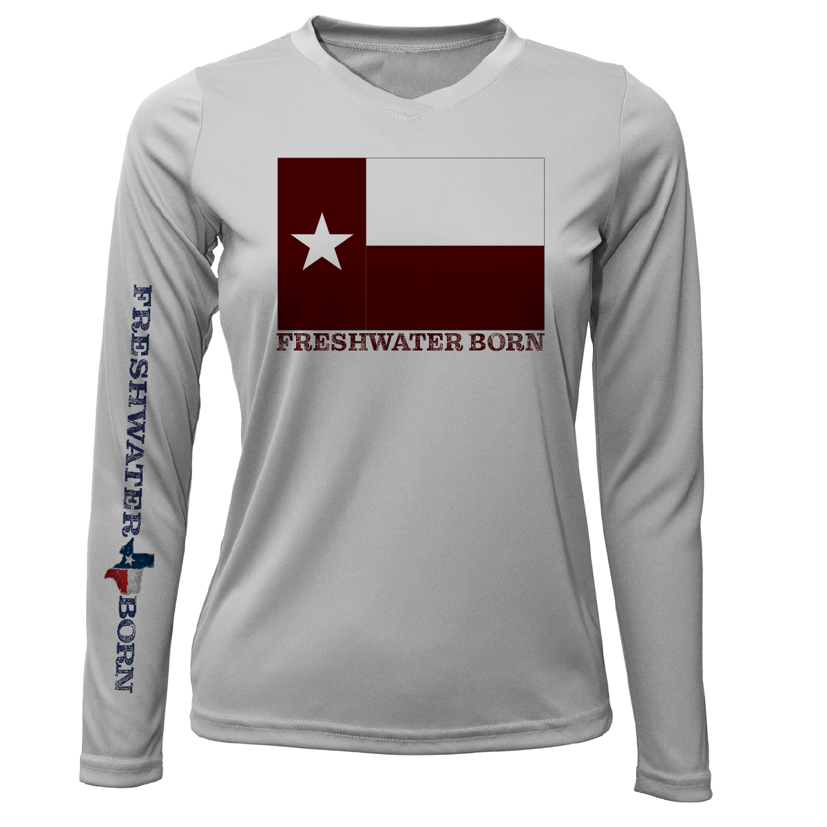 Saltwater Born Texas A&M Edition Freshwater Born Women's Long Sleeve UPF 50+ Dry-Fit Shirt