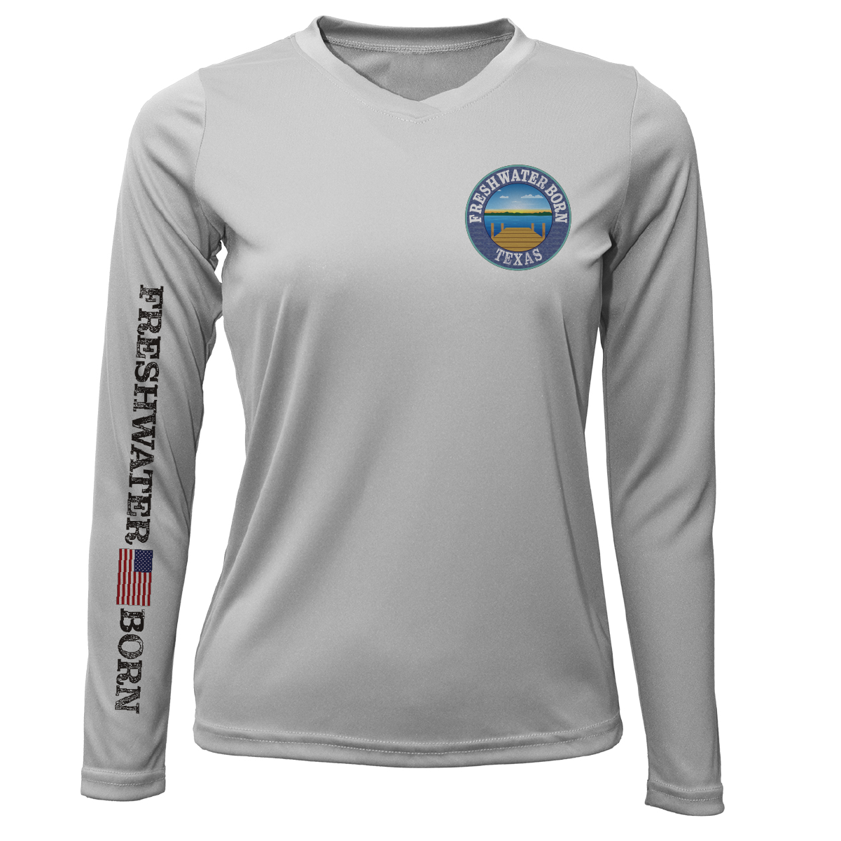 Saltwater Born Texas Freshwater Born "All For Rum and Rum For All" Women's Long Sleeve UPF 50+ Dry-Fit Shirt