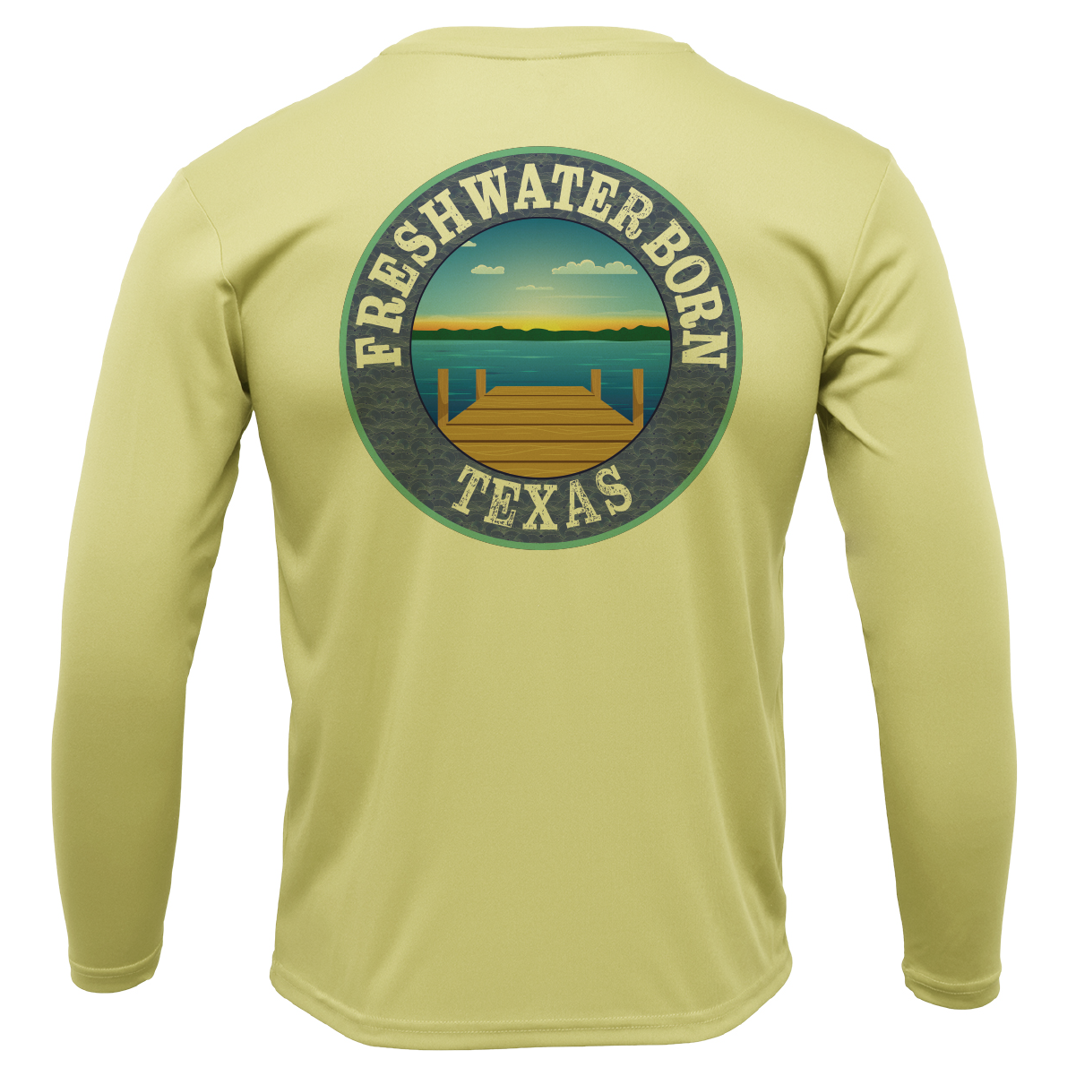 Texas A&M Edition Freshwater Born Men's Long Sleeve UPF 50+ Dry-Fit Shirt