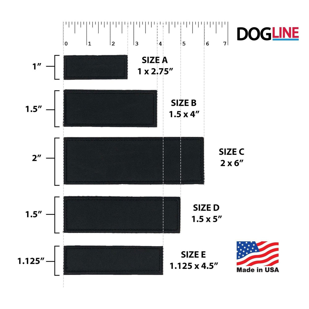 Dogline Personalized Removable Patches (Set of 2)