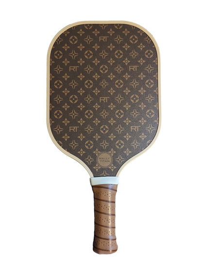 Rally Titan Pickleball Brown Luxe | 10MM | T300 Textured Carbon Fiber Surface