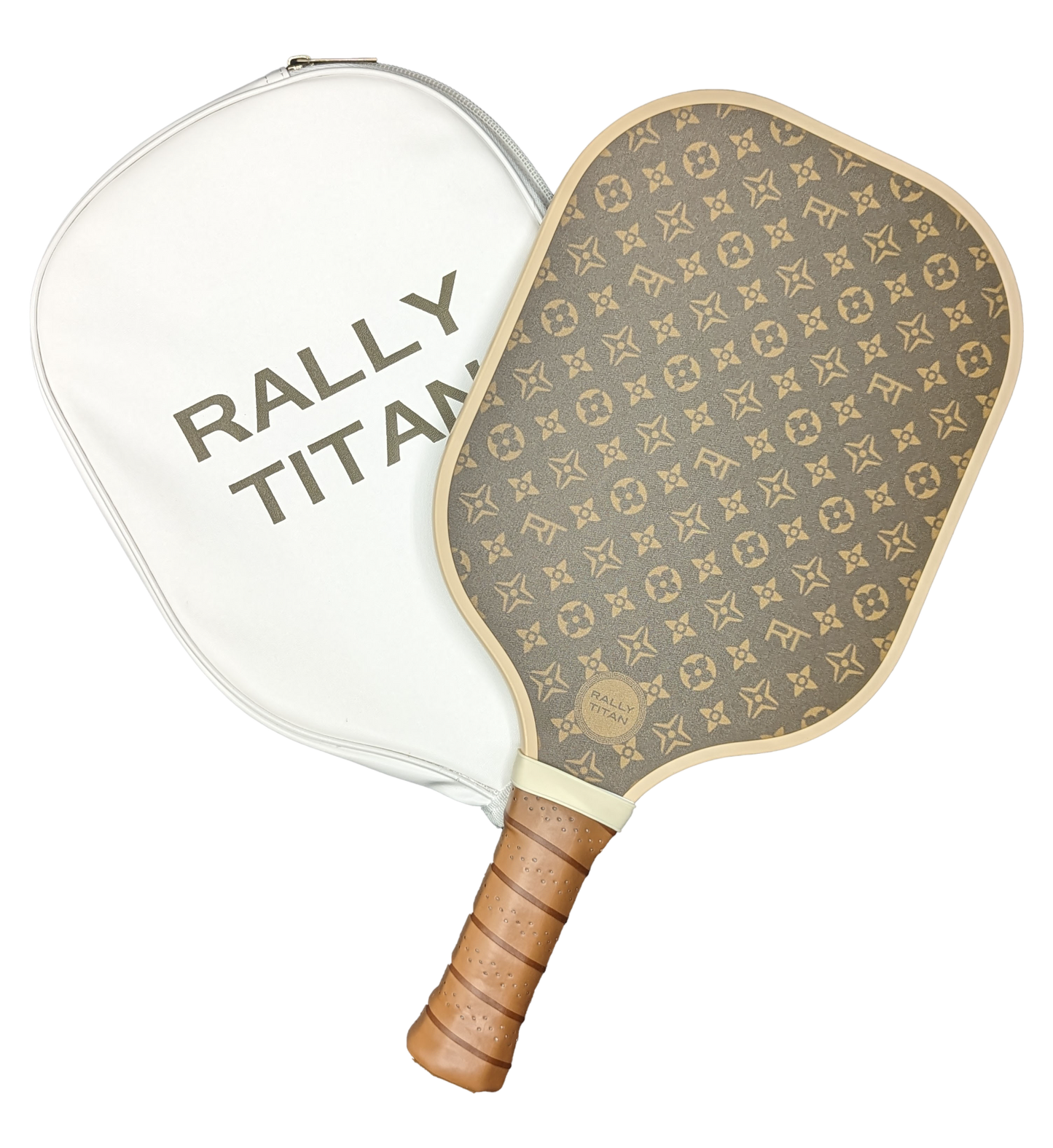Rally Titan Pickleball Brown Luxe | 10MM | T300 Textured Carbon Fiber Surface