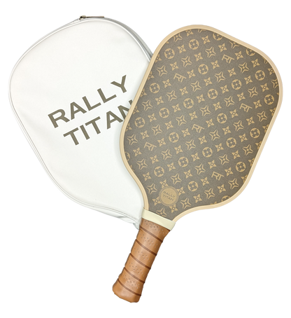 Rally Titan Pickleball Brown Luxe | 10MM | T300 Textured Carbon Fiber Surface