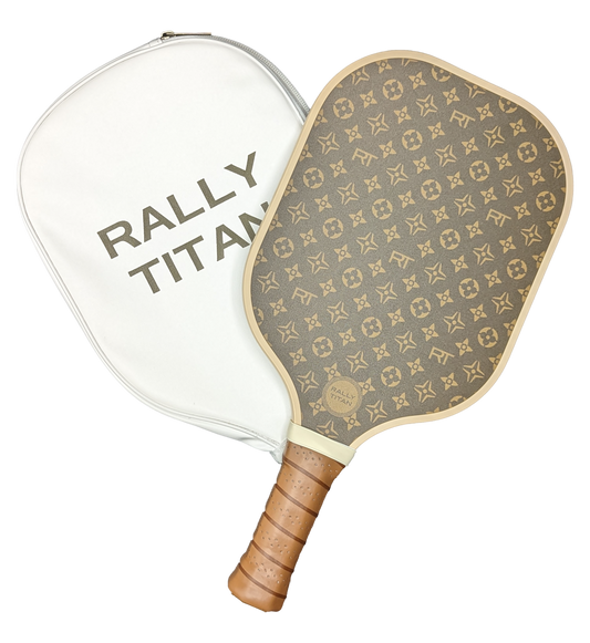 Rally Titan Pickleball Brown Luxe | 10MM | T300 Textured Carbon Fiber Surface