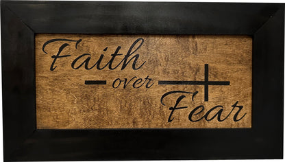 Bellewood Designs - Faith Over Fear Wall-Mounted Secure Gun Cabinet