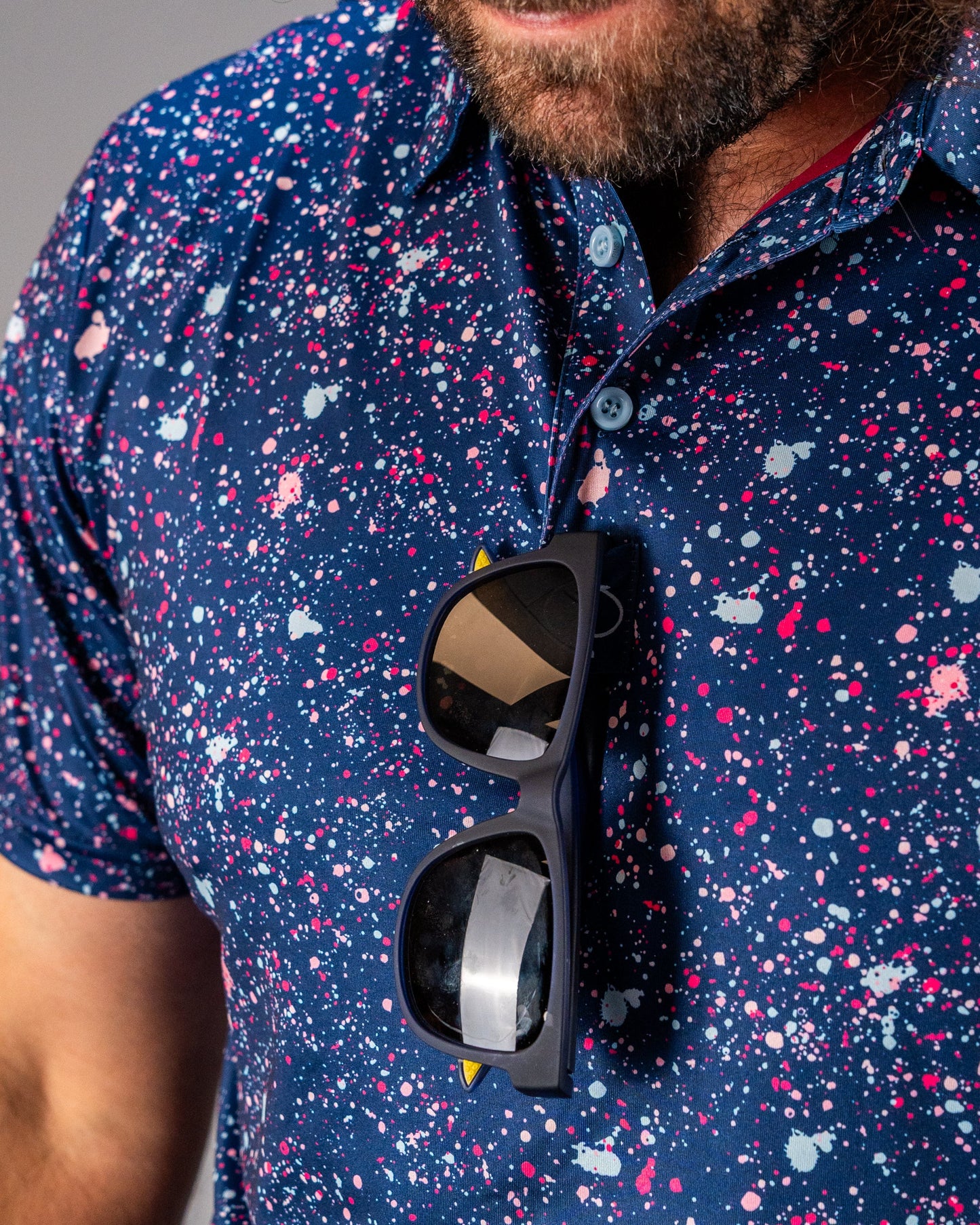 Pins and Aces Blue Splatter