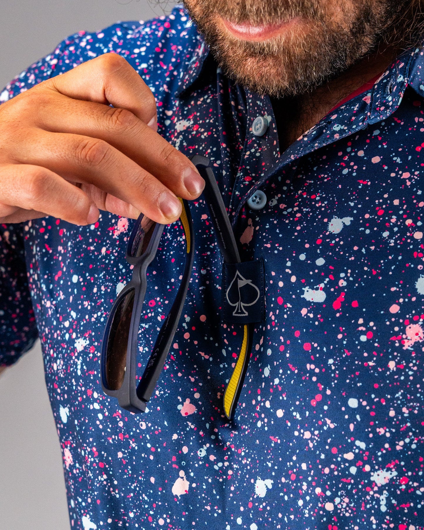 Pins and Aces Blue Splatter