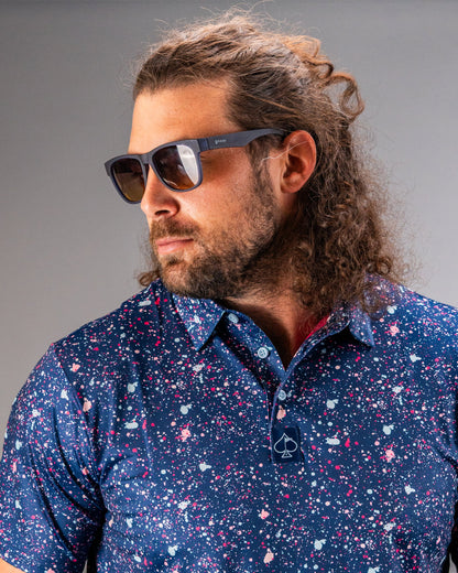 Pins and Aces Blue Splatter