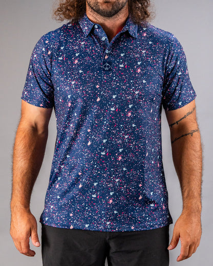 Pins and Aces Blue Splatter
