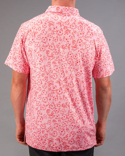 Pins and Aces Flower Doodle Pink