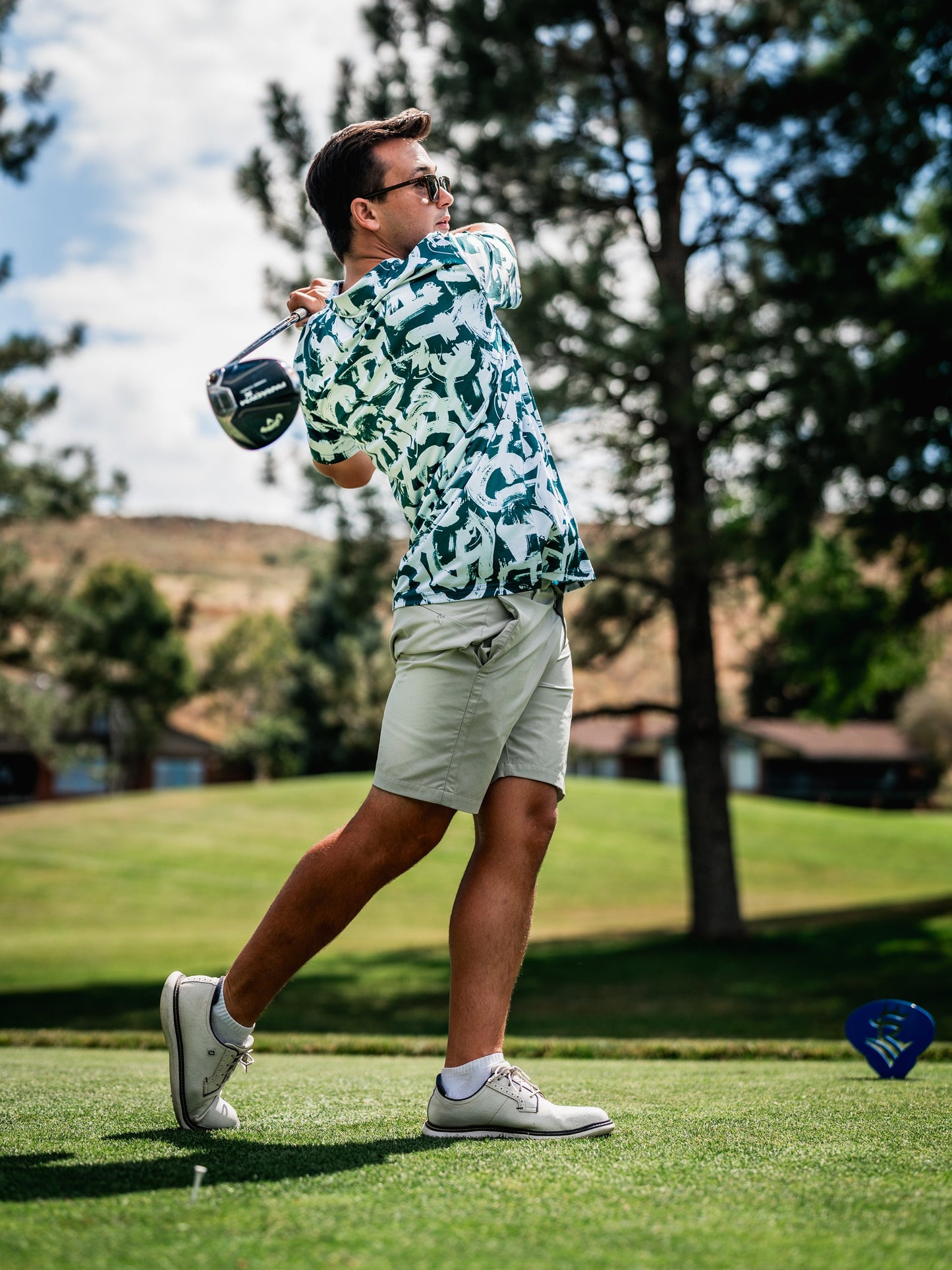 Pins and Aces Paint Strokes Green