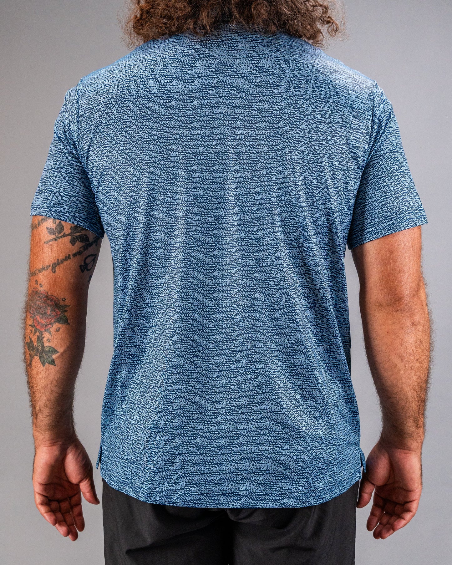 Pins and Aces Squiggle Blue