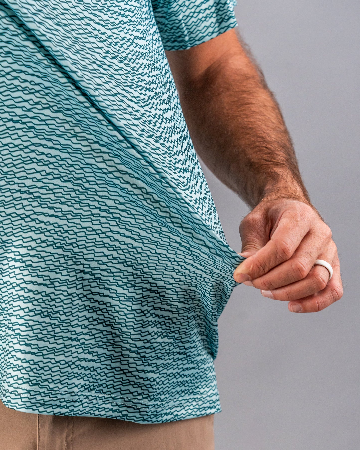 Pins and Aces Squiggle Teal
