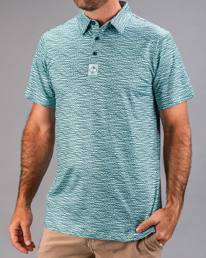 Pins and Aces Squiggle Teal
