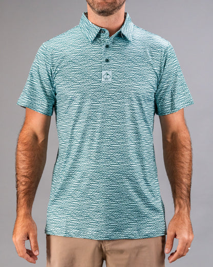 Pins and Aces Squiggle Teal