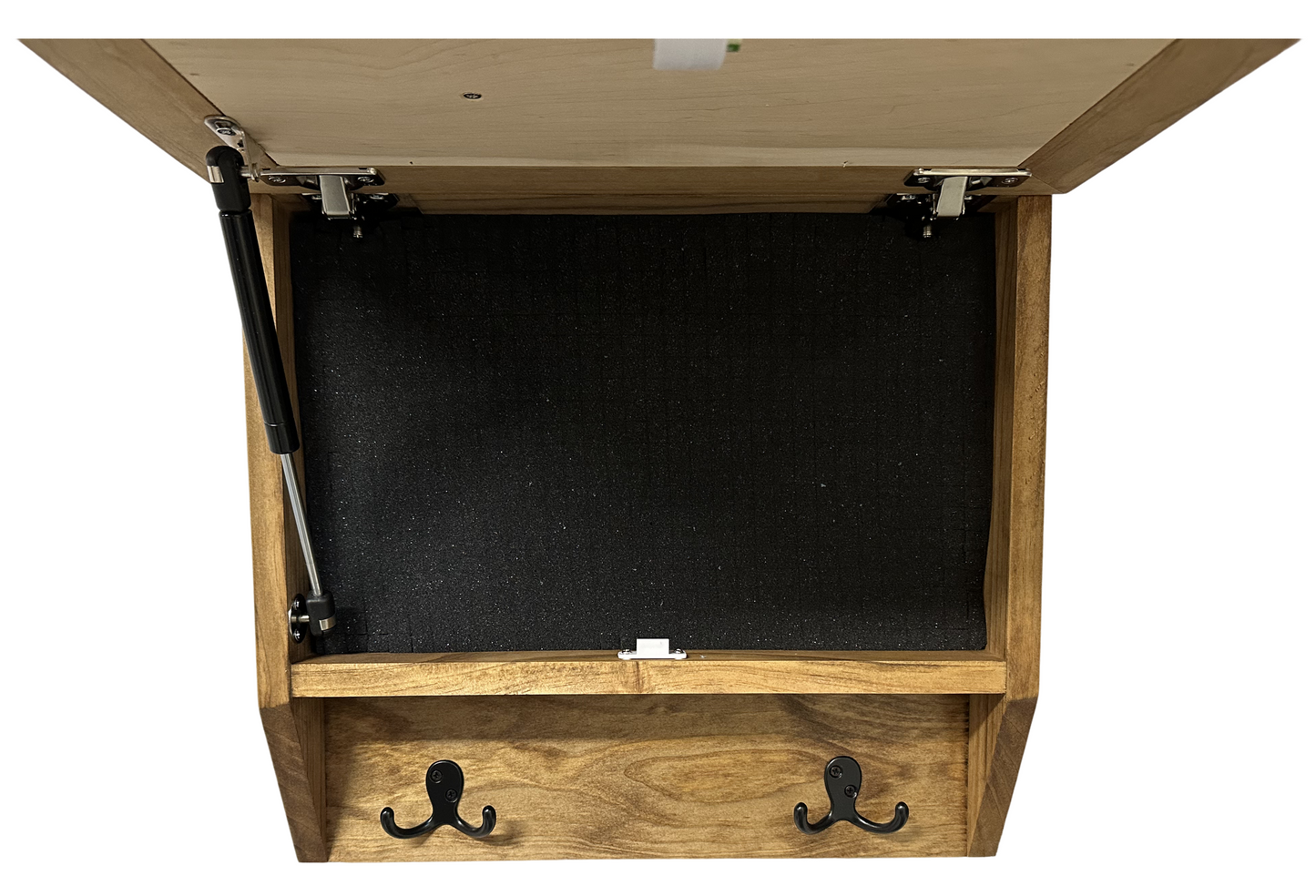 Bellewood Designs - Family Tree Gun Safe Coat Rack - Handcrafted Wooden Gun Cabinets - Gun Shelf Hidden Storage for Rifles, Shotguns, & Handguns - Quick Access Hidden Wall Safe
