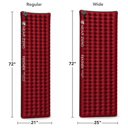 Near Zero Insulated Inflatable Sleeping Pad