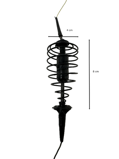 HungryFish 2 Pack Fishing Spring Feeder Baits Cage with 2 Hooks, Cage Hook Rigs Set with Sinker