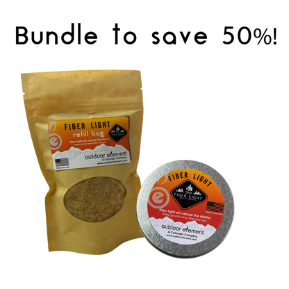 Outdoor Element Fiber Light Original (round tin)