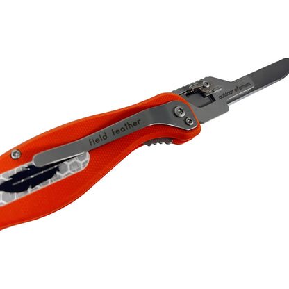 Outdoor Element Field Feather Folding Replaceable Blade Knife