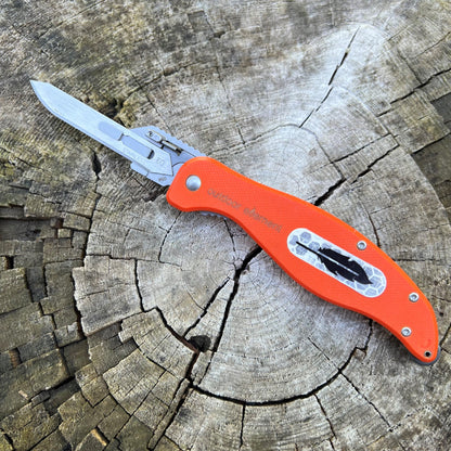 Outdoor Element Field Feather Folding Replaceable Blade Knife
