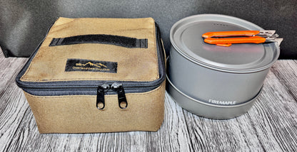 Overland Gear Guy Fire-Maple Feast 4 Piece Camping Cookware BAG