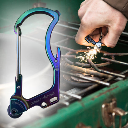 Outdoor Element Firebiner: Fire-starting Multitool Carabiner