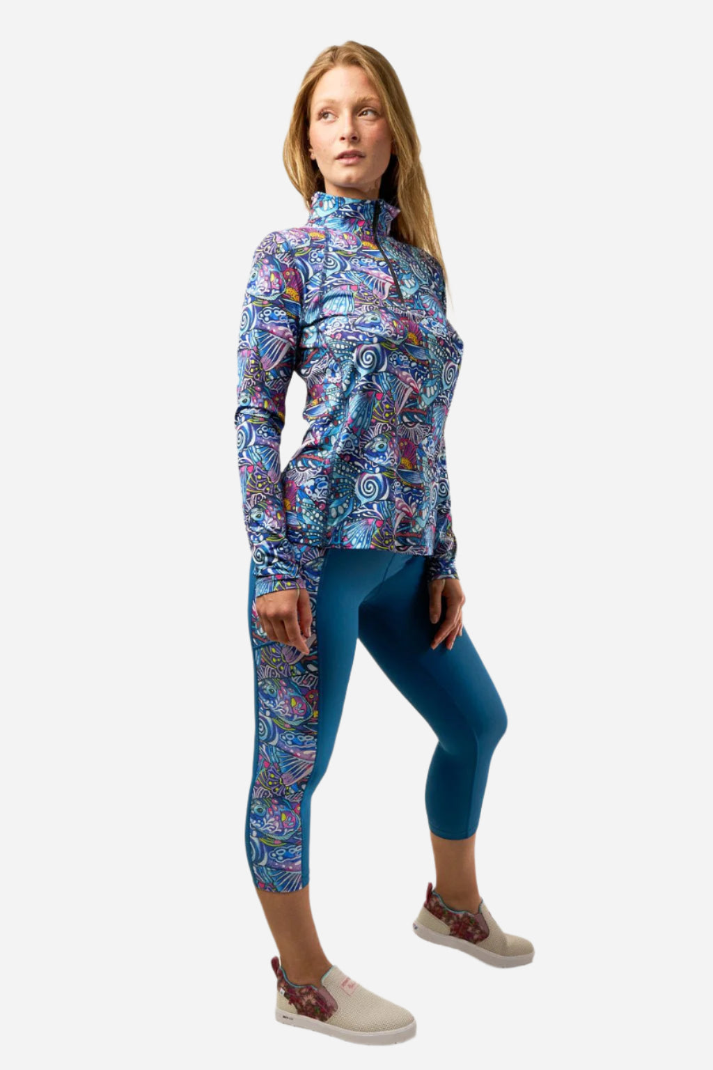 FisheWear Enchanted Grayling Pocket Capri Leggings
