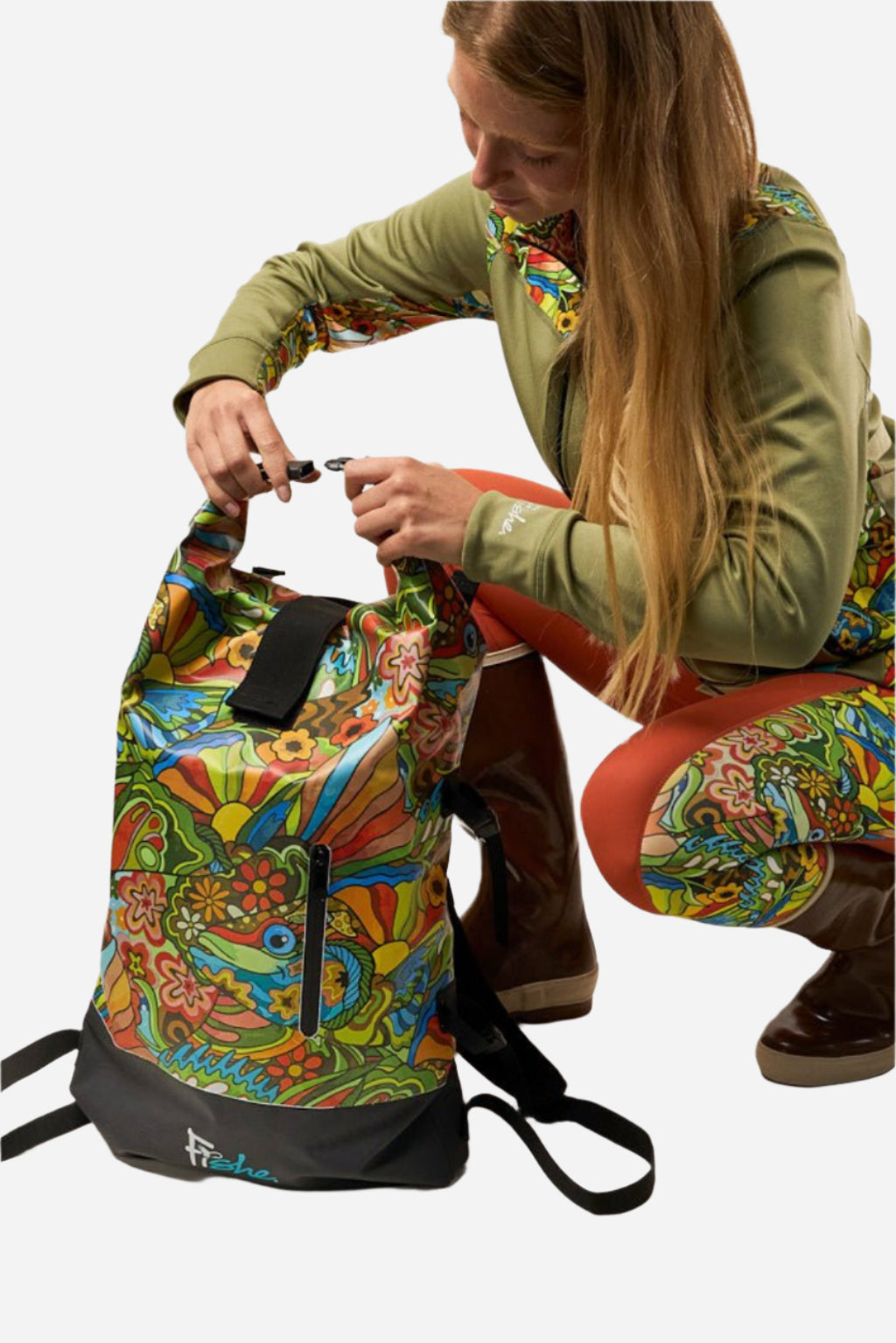 FisheWear Boho Bass Backpack Dry Bag