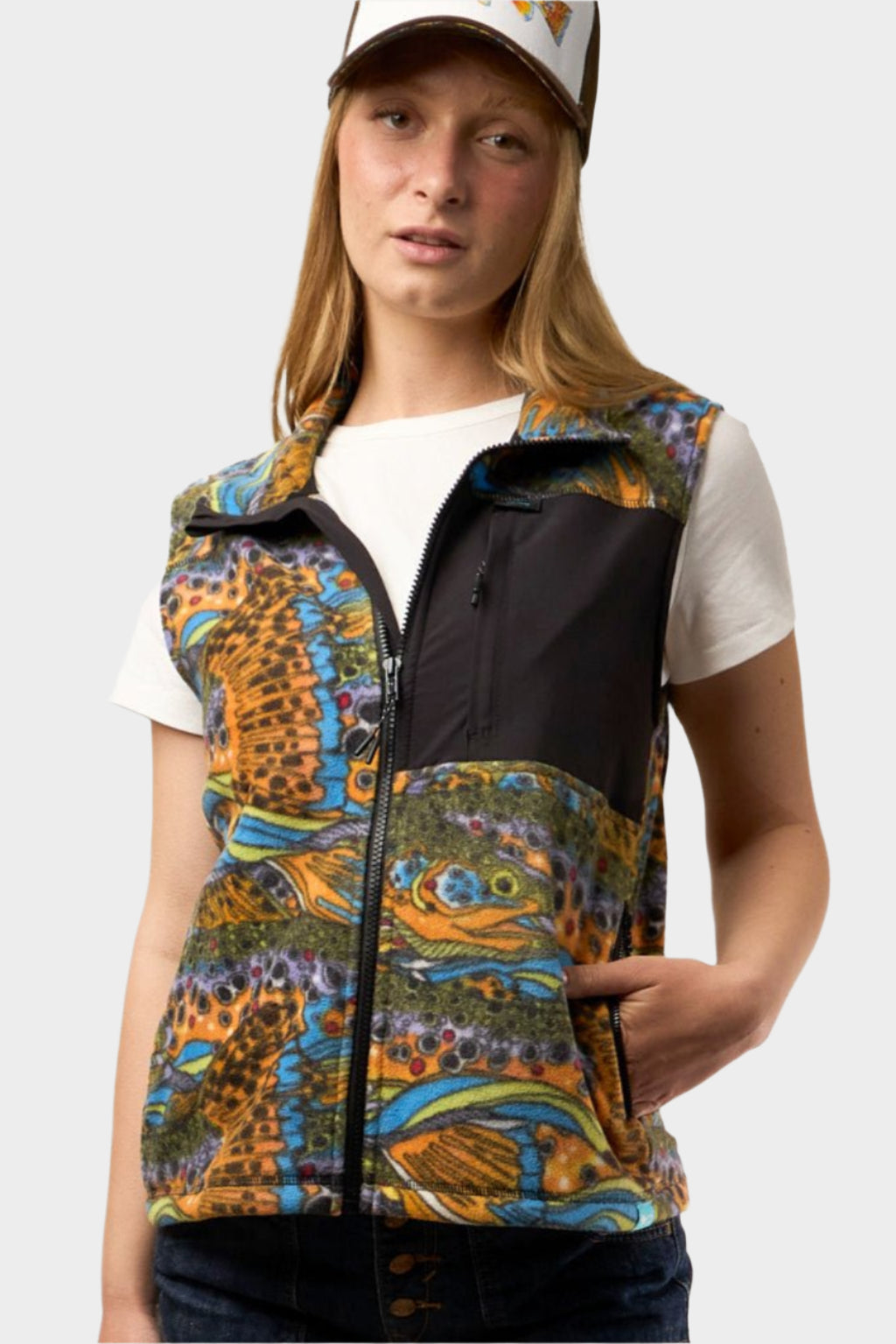 FisheWear Unbound Brown Fleece Vest