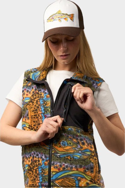 FisheWear Unbound Brown Fleece Vest