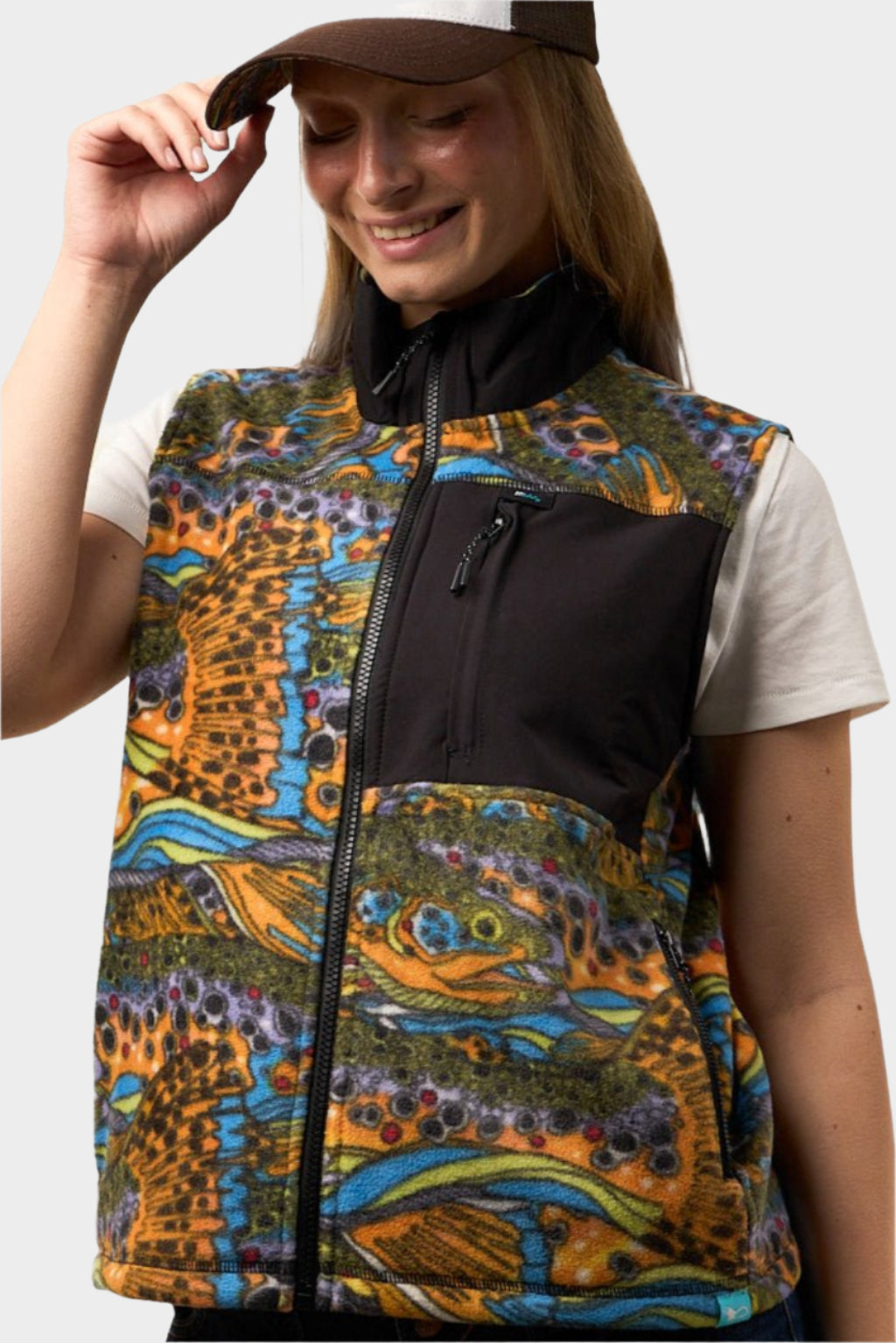FisheWear Unbound Brown Fleece Vest
