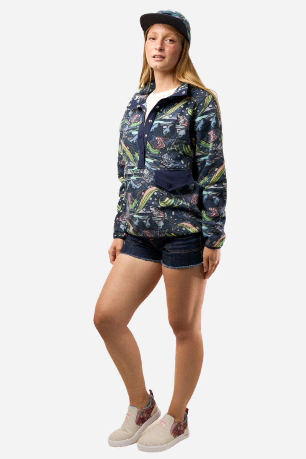 FisheWear HaliBorealis Riffle Snap Fleece