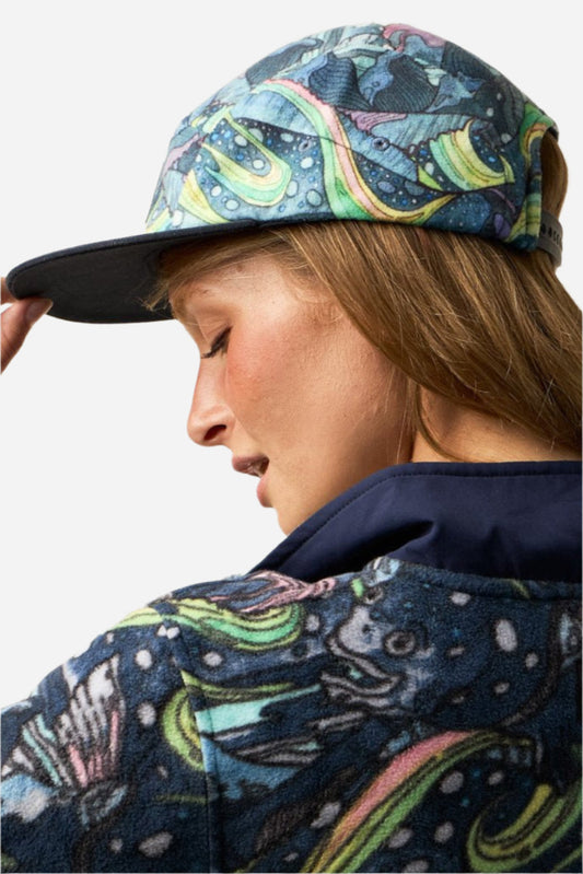 FisheWear HaliBorealis Fleece 5-Panel Hat