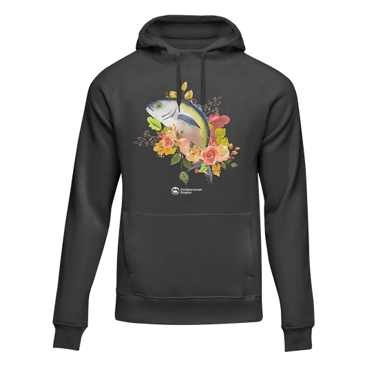 Outdoorzees Fishing Flower' Unisex Hoodie