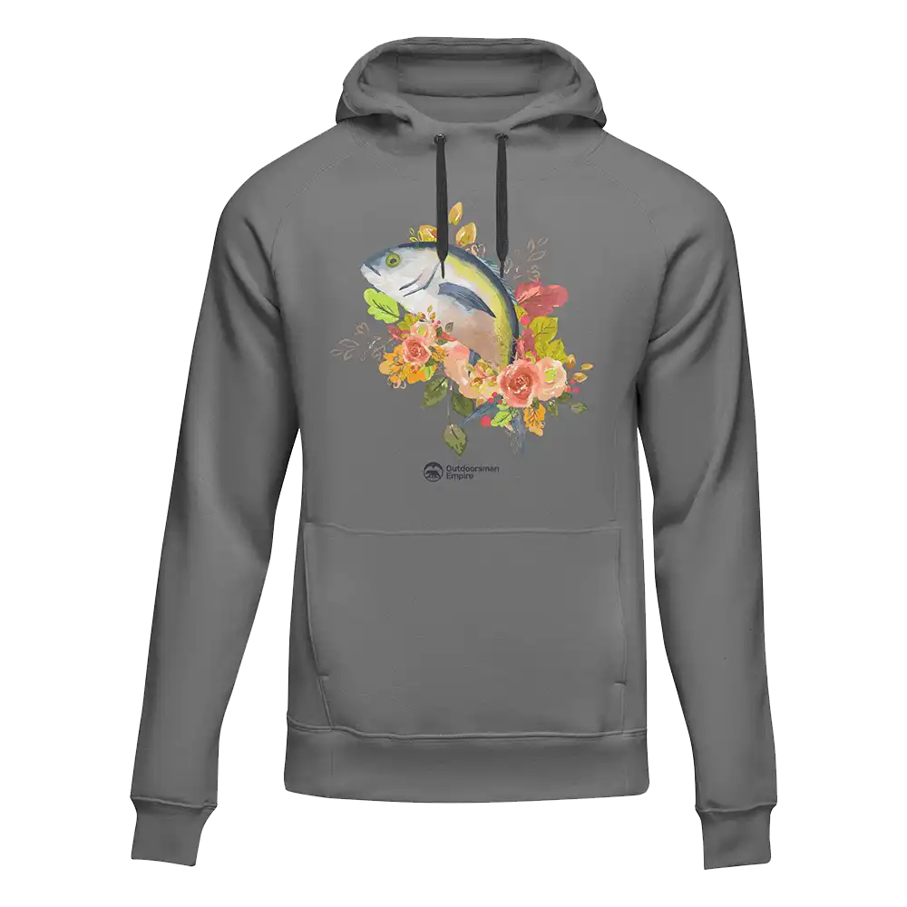 Outdoorzees Fishing Flower' Unisex Hoodie