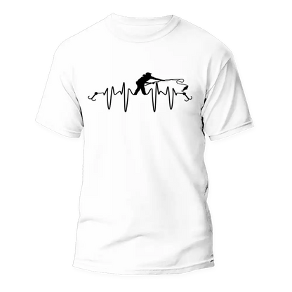 Outdoorzees Fishing Heart Beat Man T-Shirt
