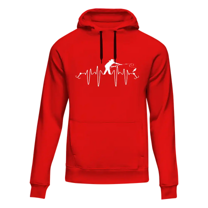 Outdoorzees Fishing Heart Beat Unisex Hoodie