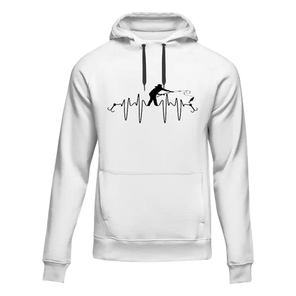 Outdoorzees Fishing Heart Beat Unisex Hoodie
