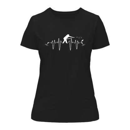 Outdoorzees Fishing Heart Beat T-Shirt for Women