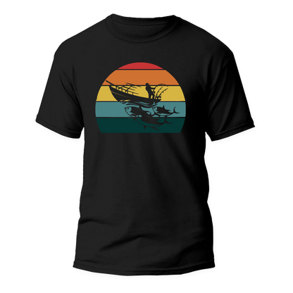 Outdoorzees Fishing Boat Man T-Shirt