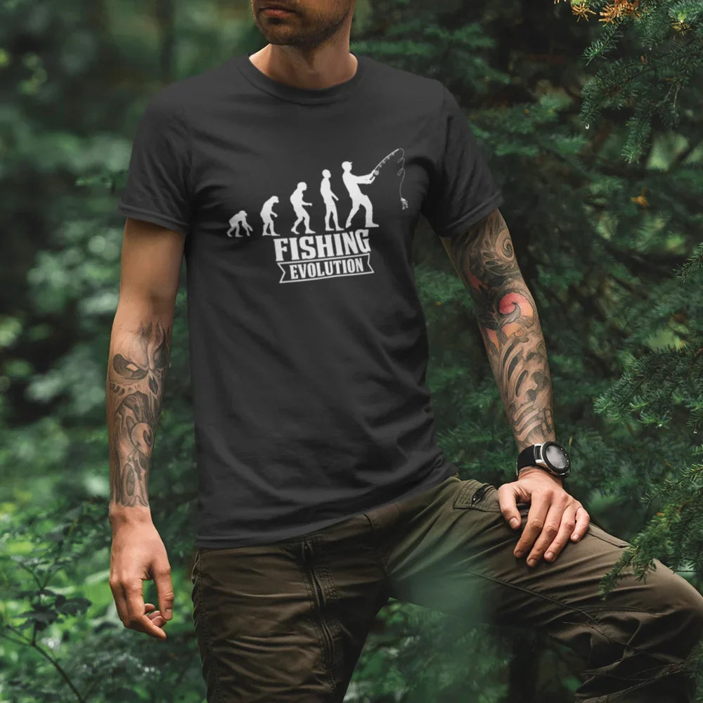 Outdoorzees Fishing Evolution Man T-Shirt