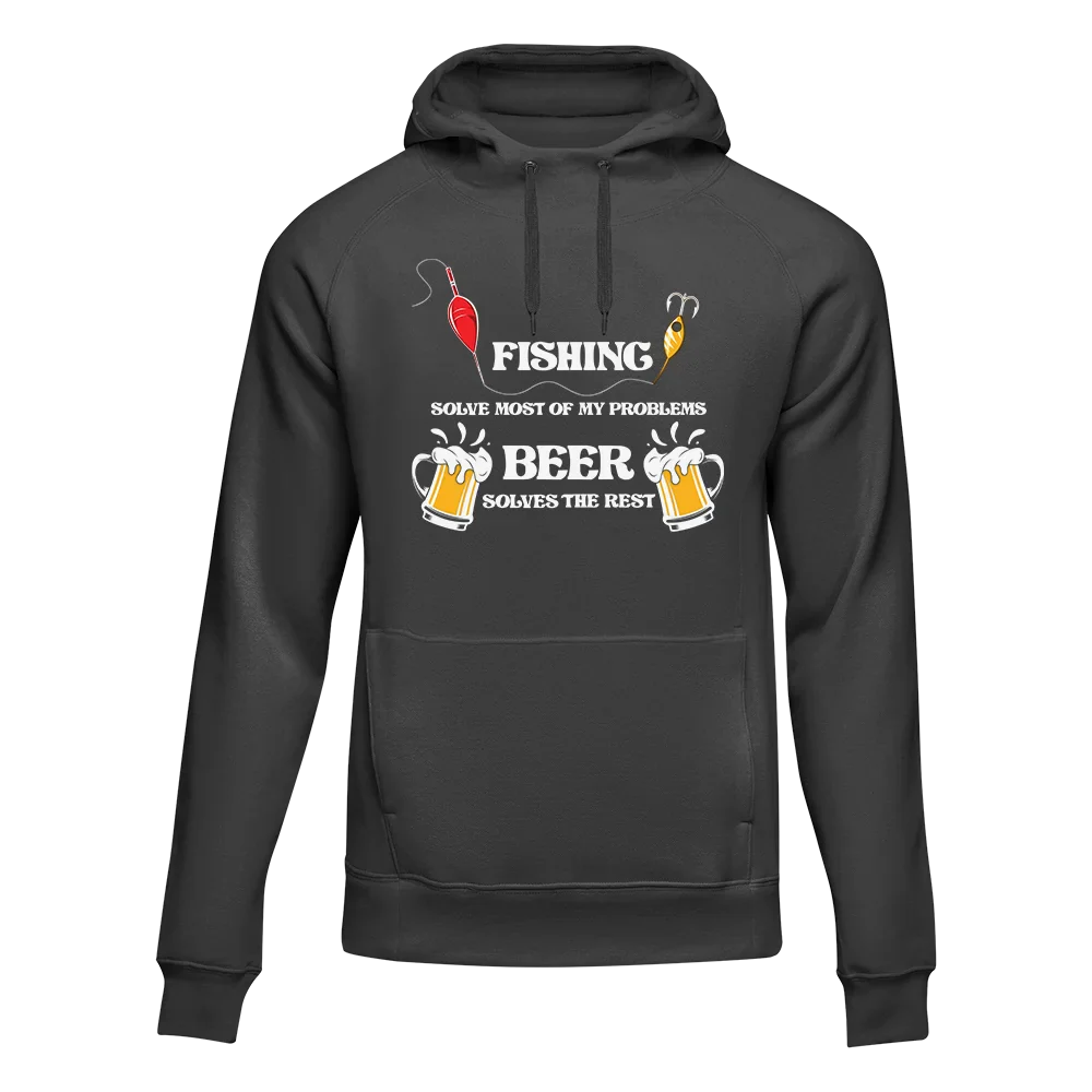 Outdoorzees Fishing Solves All My Problem Unisex Hoodie