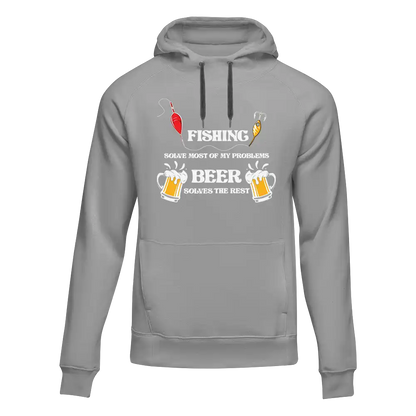 Outdoorzees Fishing Solves All My Problem Unisex Hoodie