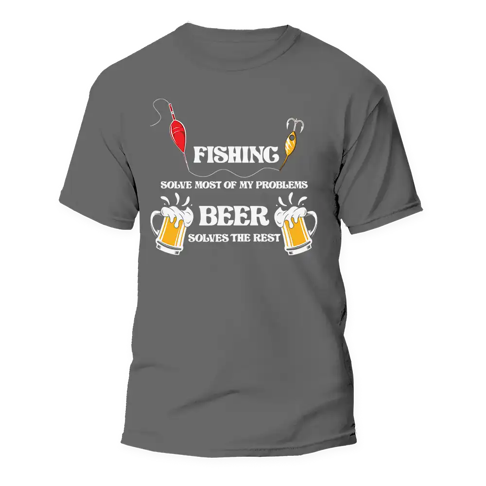 Outdoorzees Fishing Solves All My Problem Man T-Shirt