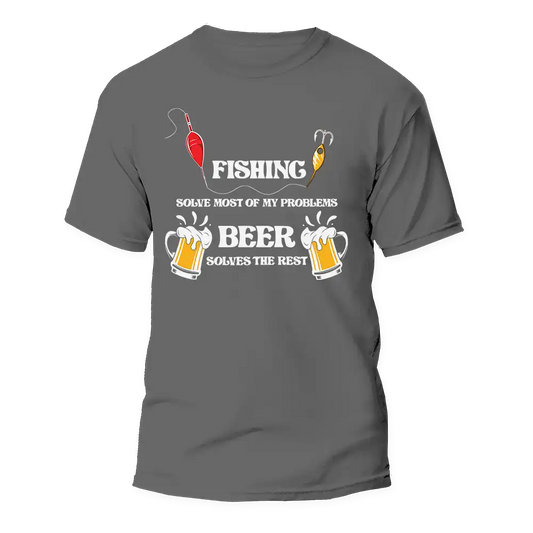 Outdoorzees Fishing Solves All My Problem Man T-Shirt