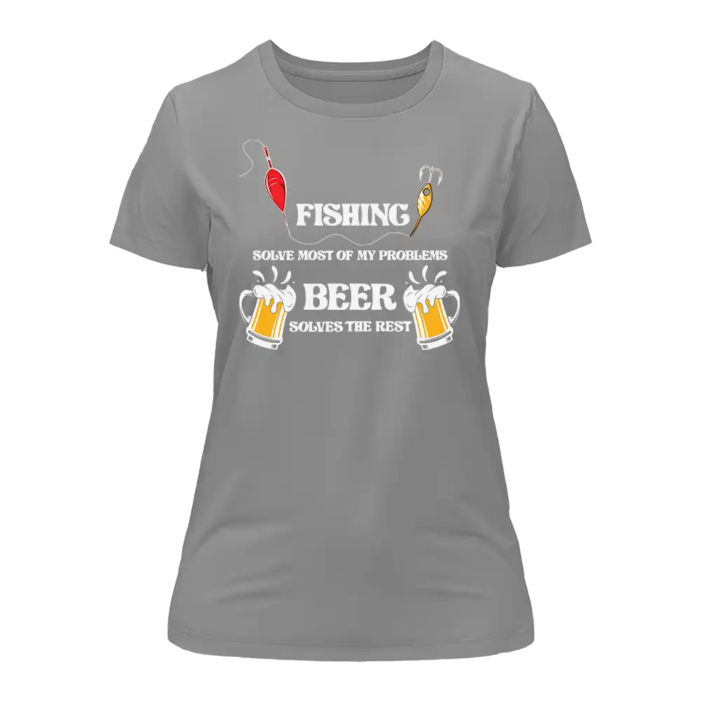 Outdoorzees Fishing Solves All My Problem T-Shirt for Women