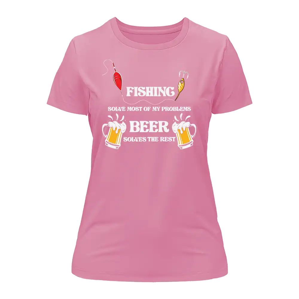Outdoorzees Fishing Solves All My Problem T-Shirt for Women